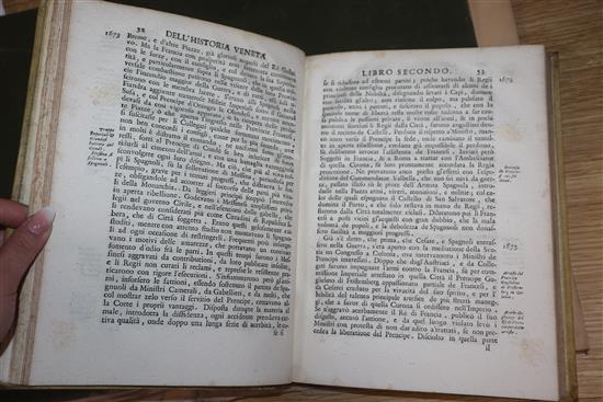 Venice: Bembo, Pietro; Paruta, Paolo and Sabellico - Degl Istorici Delle Cose Veneziane ..., qto, 10 vols in 11,